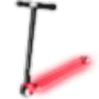 Neon Red Scooter