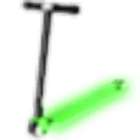 Neon Green Scooter