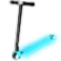 Neon Blue Scooter